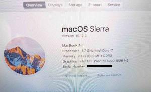 no date about this mac Sierra